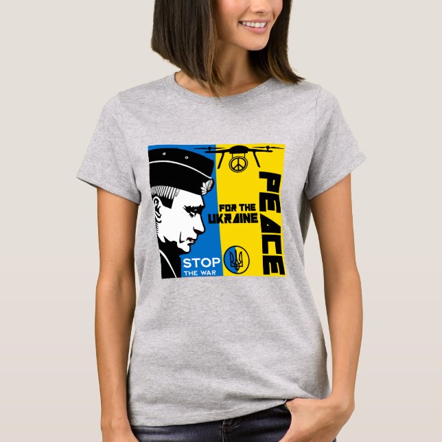 T-shirt La Paix Pour L'Ukraine (Devant)
