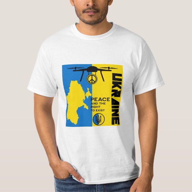 T-shirt La Paix Pour L'Ukraine (Devant)