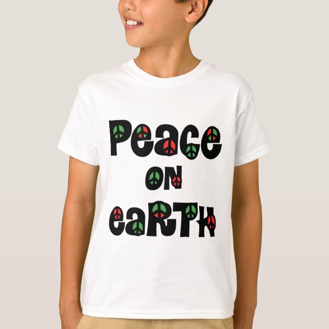 T-shirt La Paix sur Terre Noël (Devant)