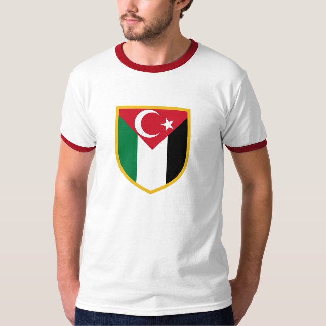 T-shirt La Palestine et le drapeau de Turkiye (Devant)