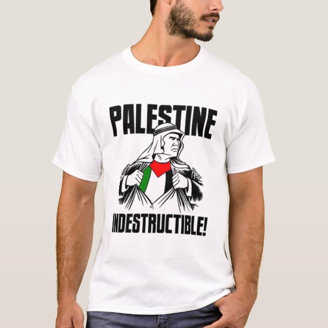 T-shirt La Palestine indestructible (Devant)