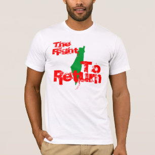 T-shirt La Palestine : La droite de retourner
