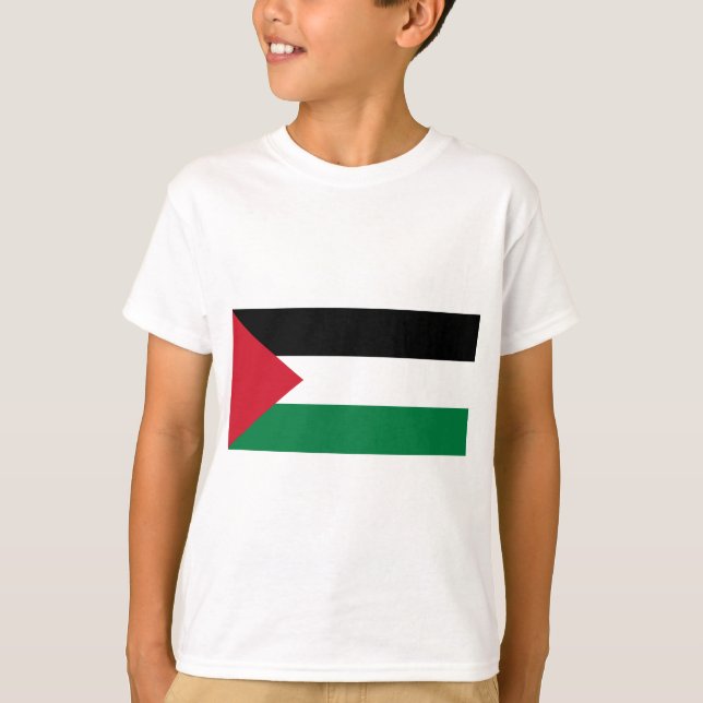 T-shirt La Palestine libre - drapeau palestinien (Devant)