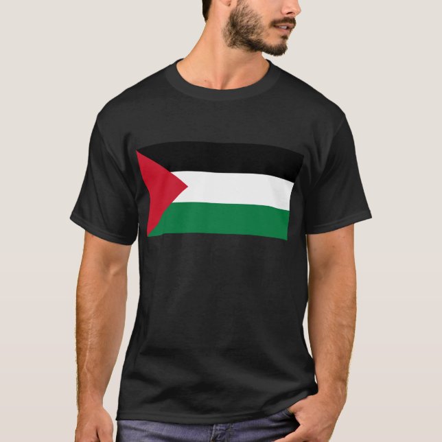 T-shirt La Palestine libre - drapeau palestinien (Devant)