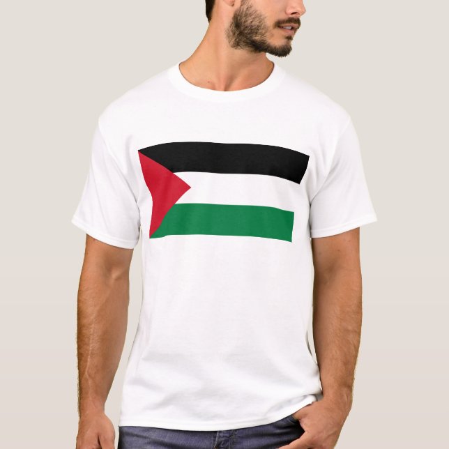 T-shirt La Palestine libre - drapeau palestinien (Devant)