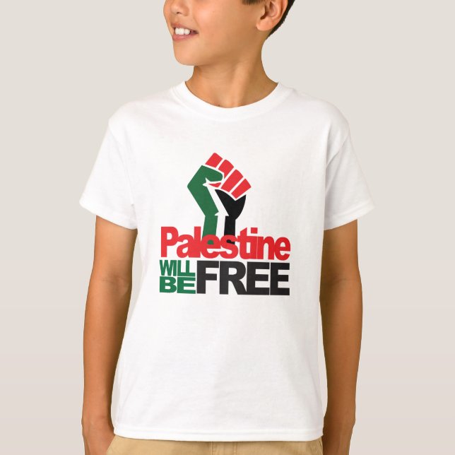 T-shirt La Palestine sera libre (Devant)