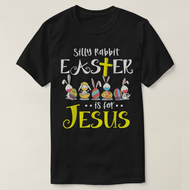 T-shirt La Pâque de lapin est pour Jésus Lapin Masque Visa (Design devant)