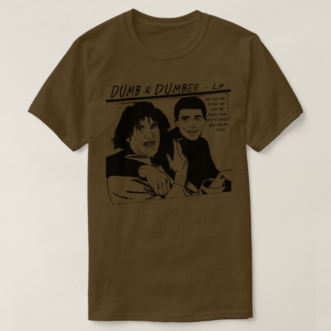 T-shirt La parodie de Dumb et Dumber Goo (Design devant)