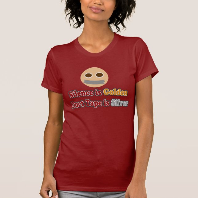 T-shirt La parole est d'argent le silence est d'or le (Devant)