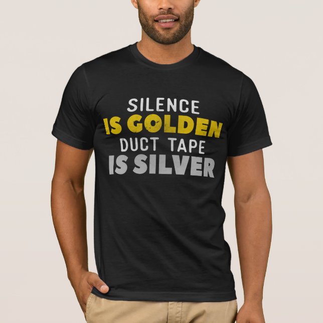 T-shirt La parole est d'argent le silence est d'or le (Devant)