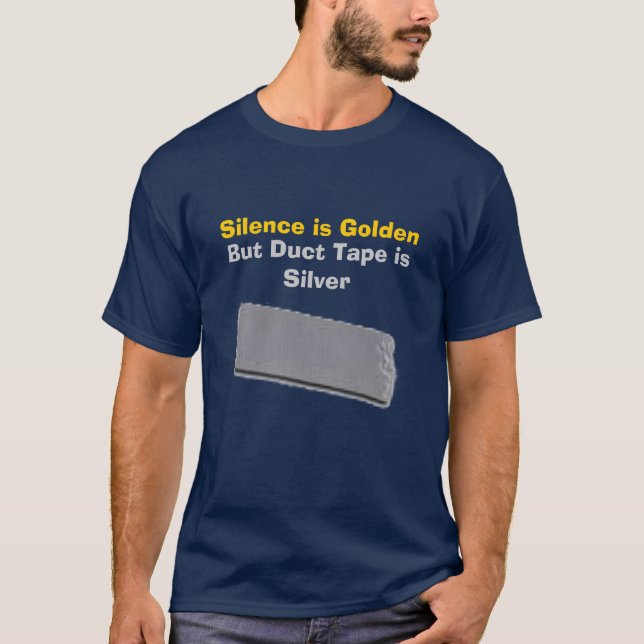 T-shirt La parole est d'argent le silence est d'or, mais (Devant)