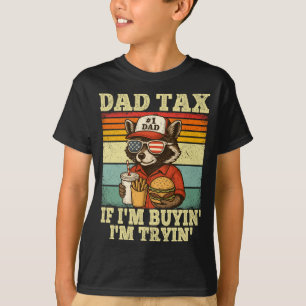 T-shirt La part de papa si j'achète en essayant drôle de p