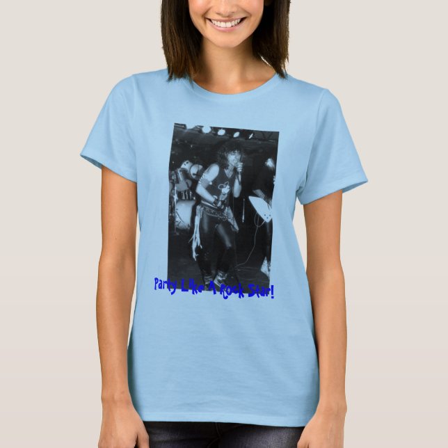 T-shirt La partie aiment une vedette du rock ! (Devant)