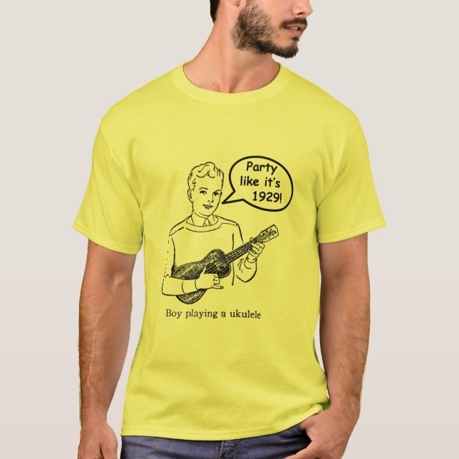 T-shirt La partie comme elle est 1929 ! (Ukulélé) (Devant)