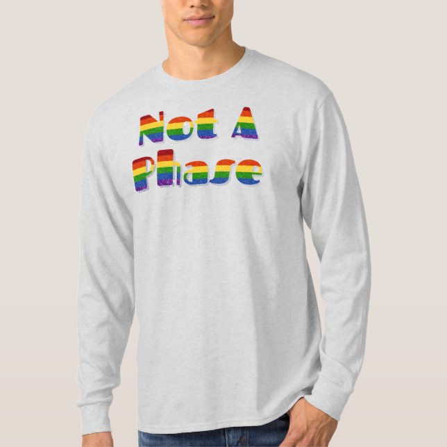 T-shirt La Parties scintillant de fierté LGBT n'est pas un (Devant)