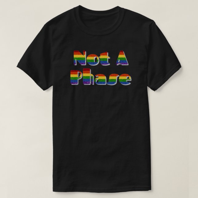 T-shirt La Parties scintillant de fierté LGBT n'est pas un (Design devant)