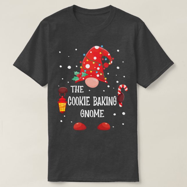T-shirt La pâtisserie de biscuits jumelle Noël de famille (Design devant)
