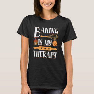 T-shirt La pâtisserie est ma thérapie Citation de pâtisser