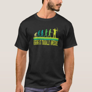 T-shirt La pêche à la fourche est totalement géniale Préhe