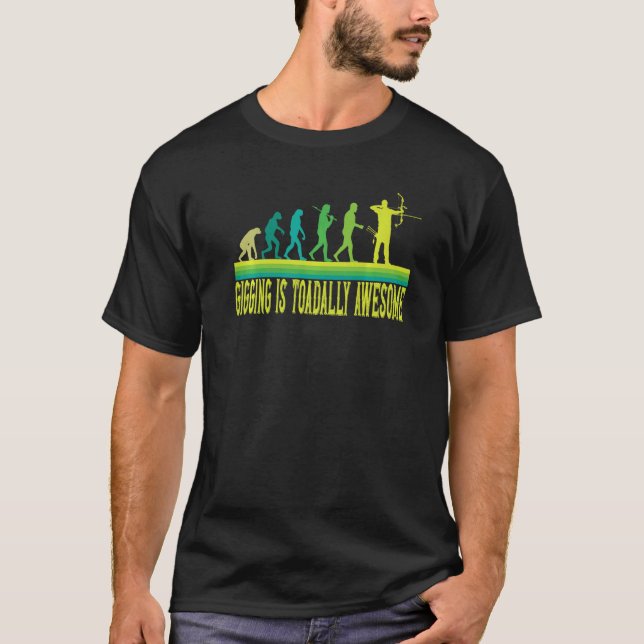T-shirt La pêche à la fourche est totalement géniale Préhe (Devant)