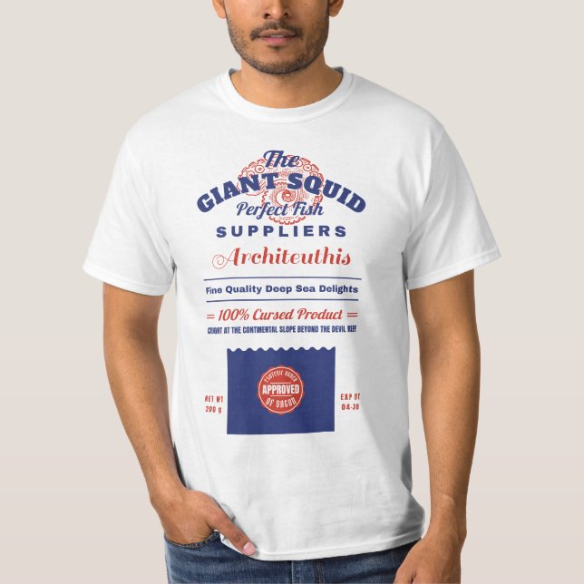 T-shirt La Pêche Au Calmar Géant Innsmouth (Devant)