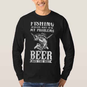 T-shirt La Pêche Des Hommes Résout La Plupart De Mes Probl