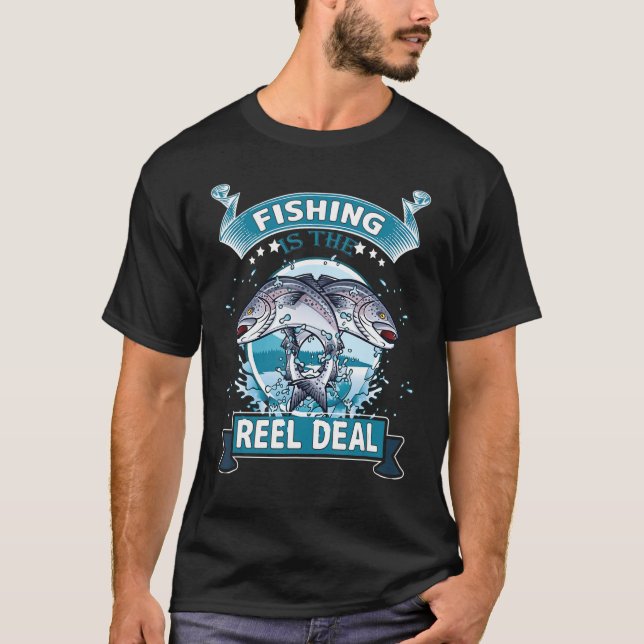 T-shirt La pêche est l'affaire Reel (Devant)