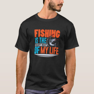 T-shirt La Pêche Est Le Bec Coeur De Ma Vie