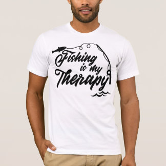T-shirt La pêche est ma thérapie – Citation drôle d'angler