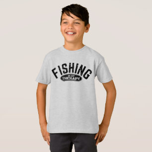 T-shirt la pêche est ma thérapie pêcheur idées cadeaux drô