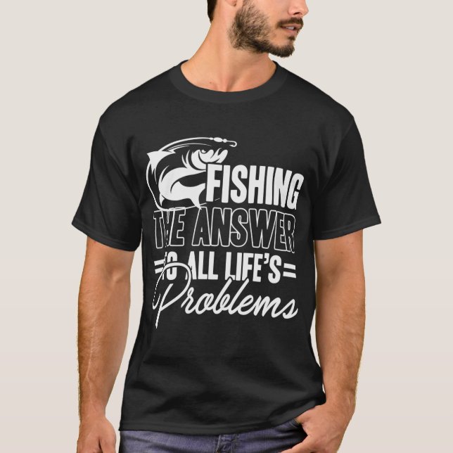 T-shirt La pêche est mon bureau (Devant)