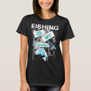 T-shirt La pêche est mon cardiaque
