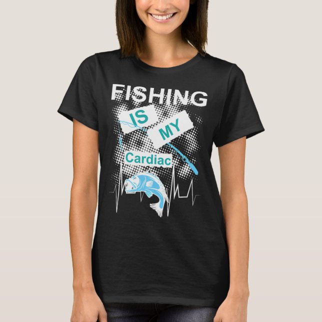 T-shirt La pêche est mon cardiaque (Devant)