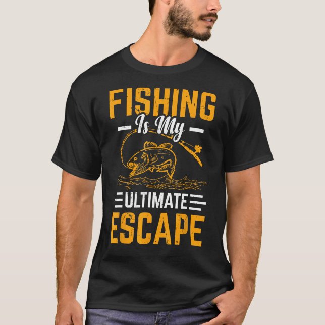 T-shirt La pêche est mon échappatoire ultime (Devant)