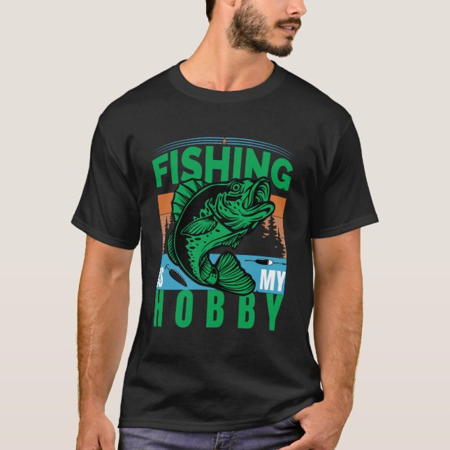T-shirt La pêche est mon hobby (Devant)