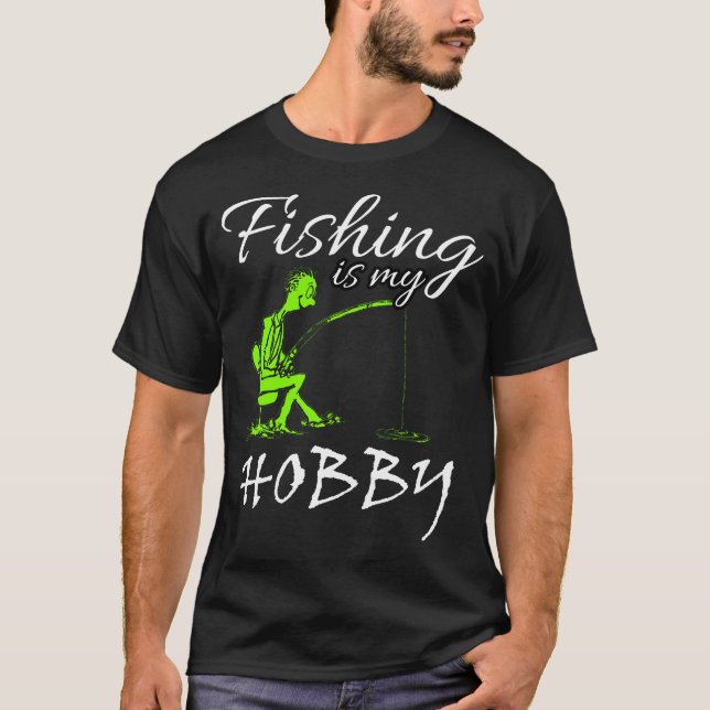T-shirt la pêche est mon hobby (Devant)
