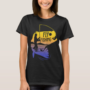 T-shirt La pêche est mon passe-temps rétro silhouette de c