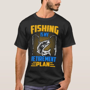 T-shirt La pêche est mon plan de retraite Crochet de giggi