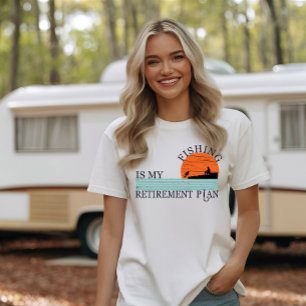 T-shirt la pêche est mon régime de retraite