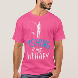 T-shirt La pêche est mon traitement La pêche à la ligne