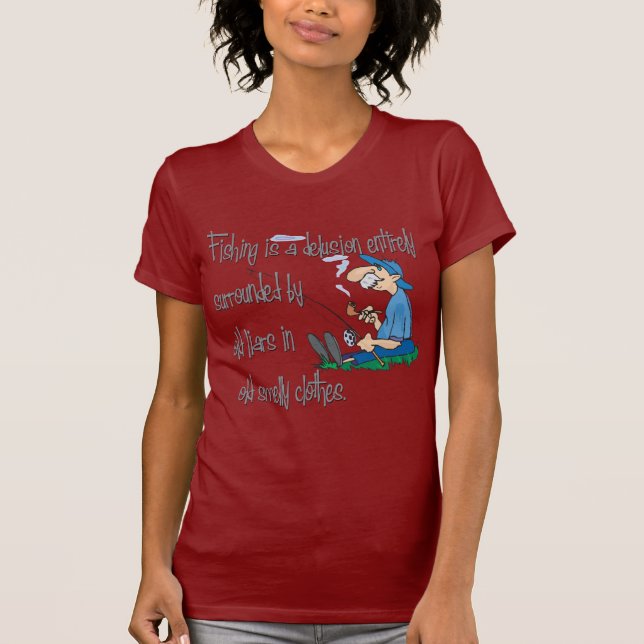 T-shirt La pêche est une illusion (Devant)