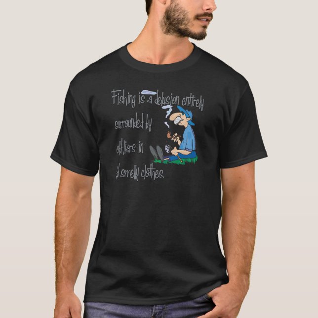 T-shirt La pêche est une illusion (Devant)