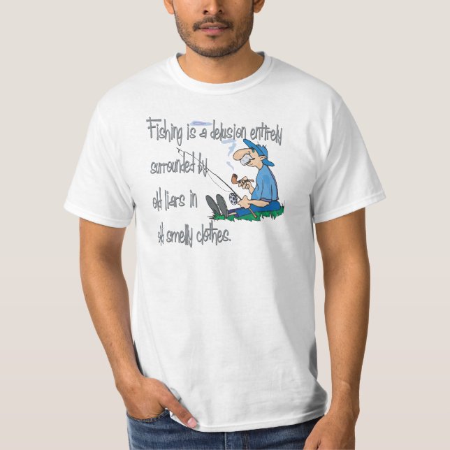 T-shirt La pêche est une illusion (Devant)