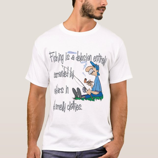 T-shirt La pêche est une illusion (Devant)