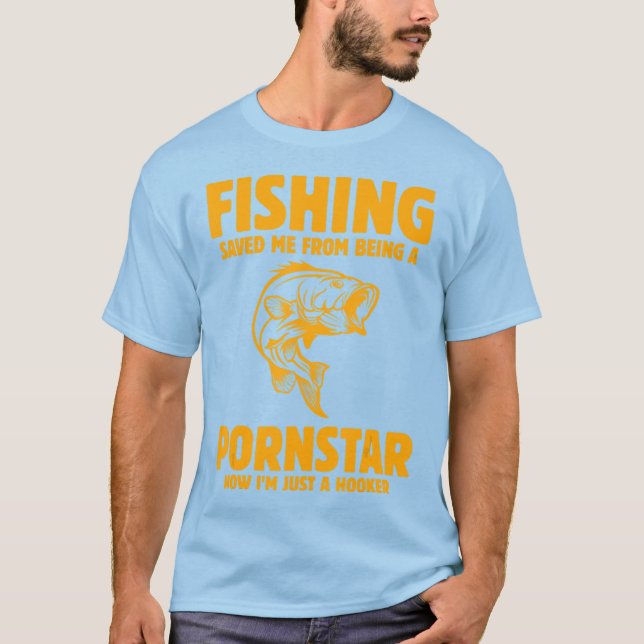 T-shirt La Pêche M'A Sauvé D'Être Une Pêche (Devant)