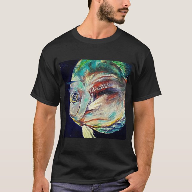 T-shirt La pêche me rend heureux (Devant)