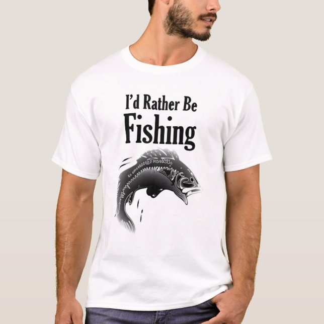 T-shirt la pêche plutôt que le poisson (Devant)