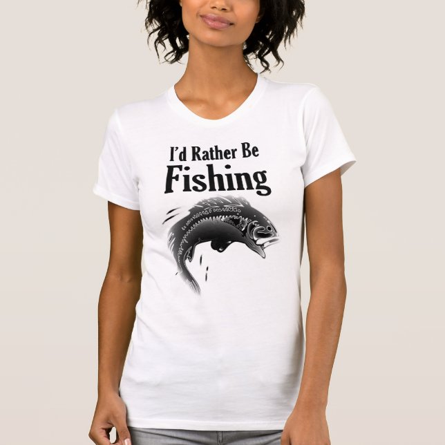 T-shirt la pêche plutôt que le poisson (Devant)