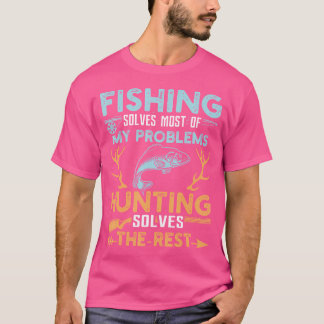 T-shirt La Pêche Résout La Plupart De Mes Problèmes La Cha