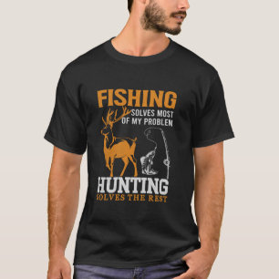 T-shirt La Pêche Résout La Plupart De Mes Problèmes La Cha